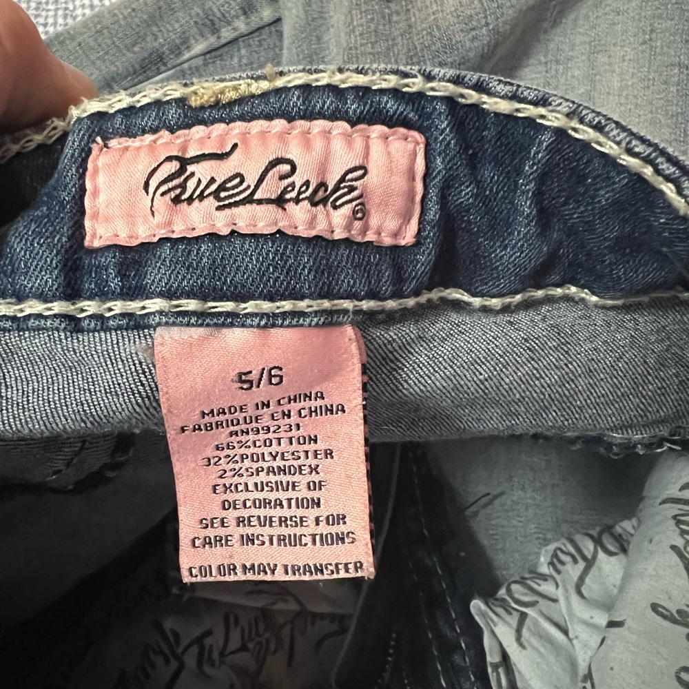 True luck high rise flare jeans